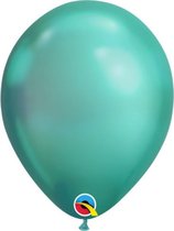 Qualatex ballonnen CHROME groen16 cm (100 stuks)