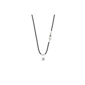 SILK Jewellery - Zilveren Collier / Ketting - Chevron - 183BLK.60 - Maat 60