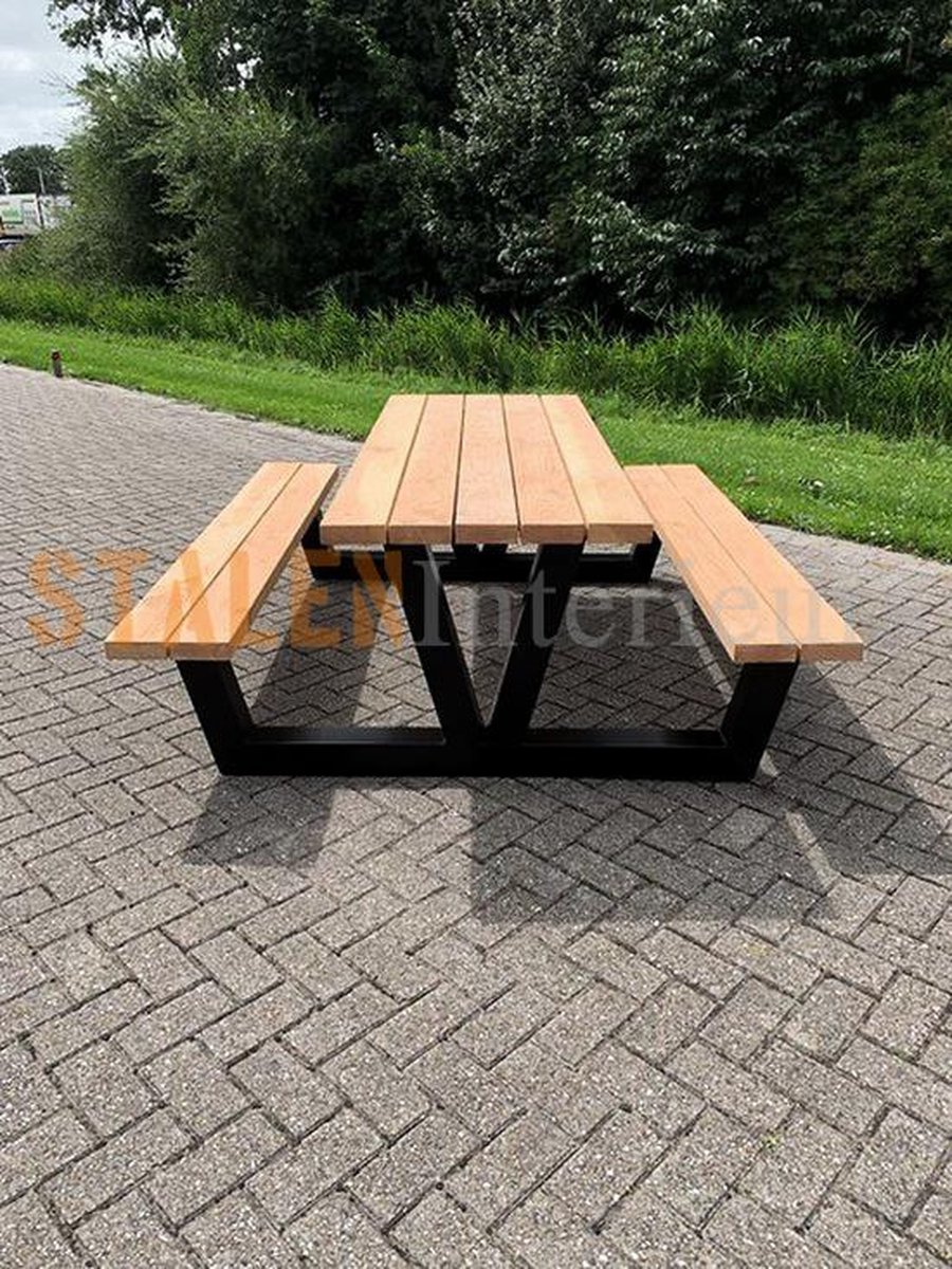 Picknick Tafel Douglas Wit 200cm Vonderstel Robuuste