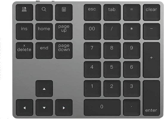 Clavier sans fil numérique iMounts - Apple - Gris sidéral | bol.com