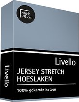 Livello Hoeslaken Jersey Misty Blue 180x200