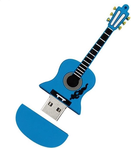Elektrische gitaar usb stick 32gb Blauw | bol.com