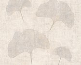 A.S. Création behangpapier bloemen beige en metallic - AS-322653 - 53 cm x 10,05 m
