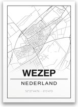 Poster/plattegrond WEZEP - 30x40cm