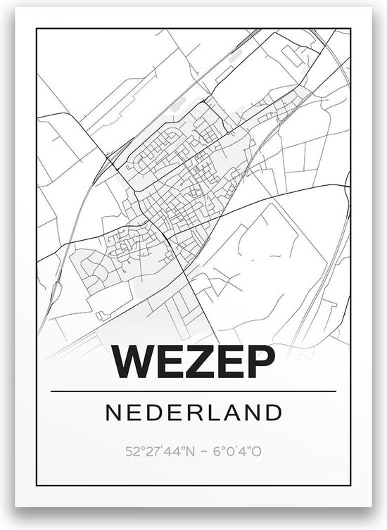 Poster/plattegrond WEZEP - 30x40cm