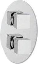 Vierkante doucheknoppen voor inbouw douchekraan (1 stuk) - Eastbrook
