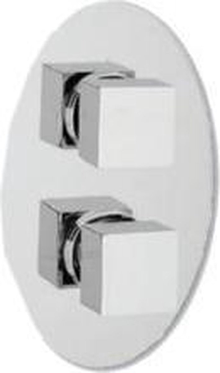 Vierkante doucheknoppen voor inbouw douchekraan (1 stuk) - Eastbrook