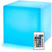 MaxxHome Led cube - RGB Kubus sfeerverlichting met afstandsbediening - voor binnen en buiten - 30x30x30cm