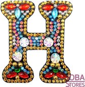 Diamond Painting "JobaStores®" Sleutelhanger Alfabet Letter H