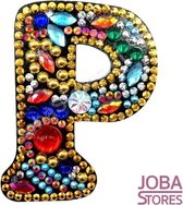 Diamond Painting "JobaStores®" Sleutelhanger Alfabet Letter P