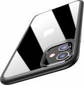 geschikt voor Apple iPhone 11 metallic bumper case - zwart