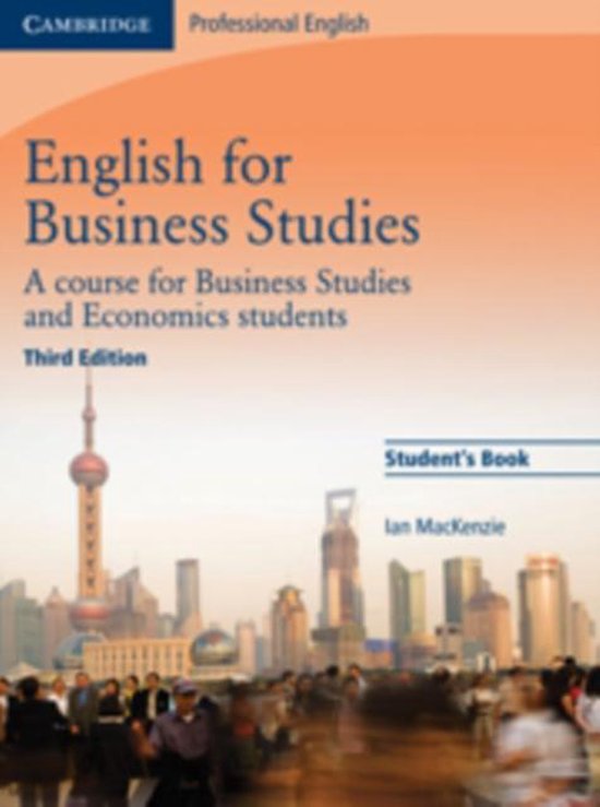 English for Business Studies 3rd edition student's book - cover