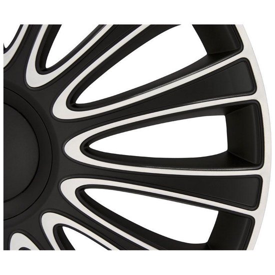 AutoStyle 4-Delige Wieldoppenset LeMans 17-inch zwart/groen