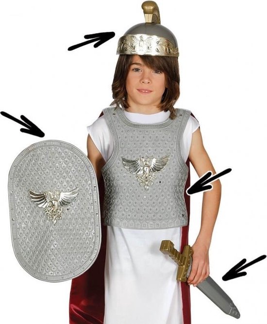 Chevaliers romains Costume jeunes Mardi Gras Chevalier Costume Enfants Costume Carnaval 104-140