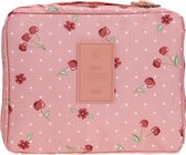 Travel 'Pink Cherry' Toilettas Roze Kersen | Make Up Organizer/Travel Bag/Reistas | Fashion Favorite