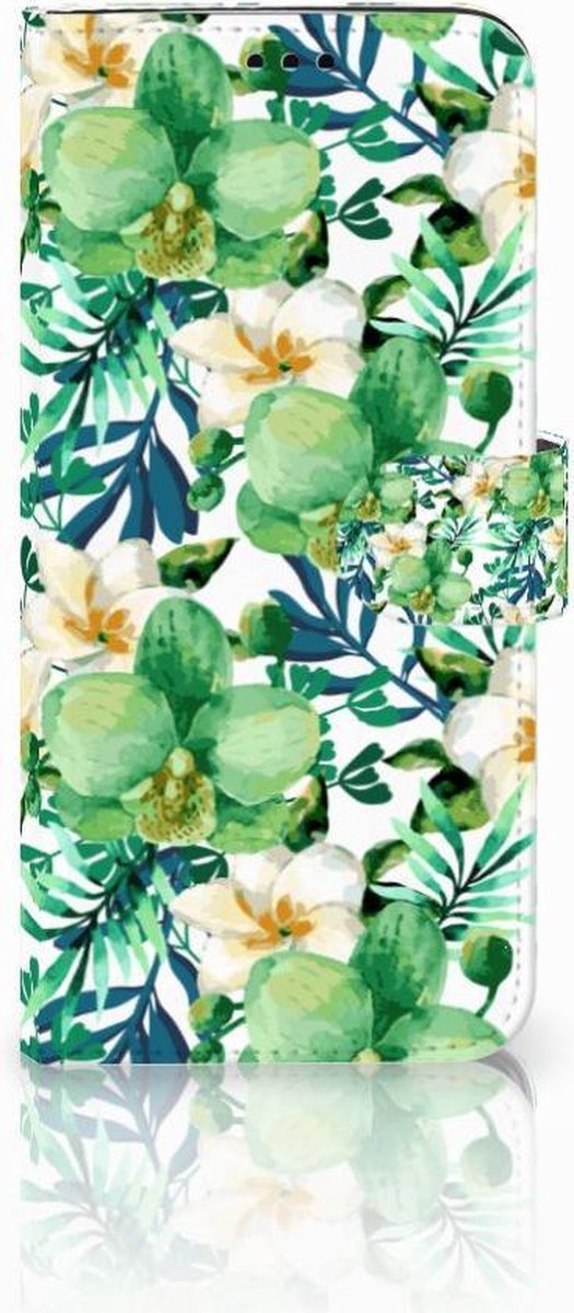 Samsung Galaxy S9 Plus Hoesje Orchidee Groen