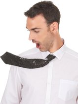 Elite - Zwarte stropdas met lovertjes - Accessoires > Stropdassen, bretels, riemen