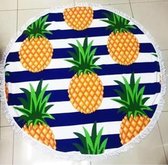 Luxe ronde BOHO strandlaken ananas