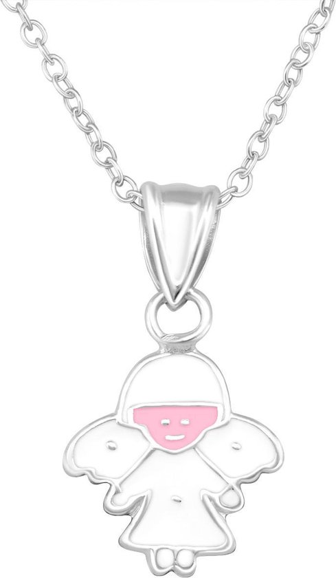 Amanto Kids Ketting Cherno - 925 Zilver E-Coating - Engel - Ø12mm - 39cm