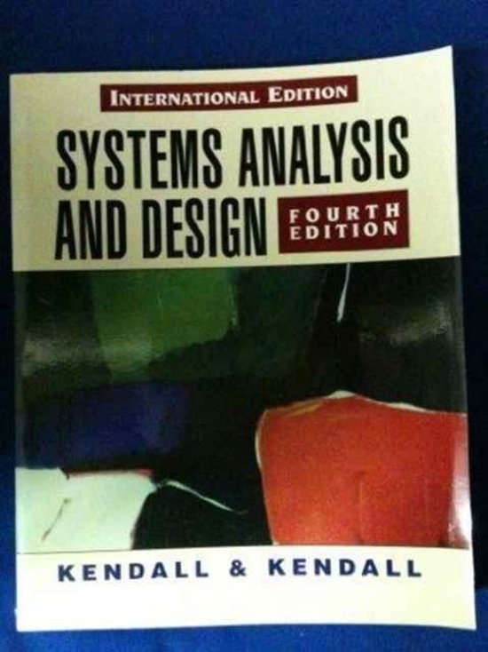 Systems Analysis And Design Kenneth Kendall 9780139549342 Boeken 7287