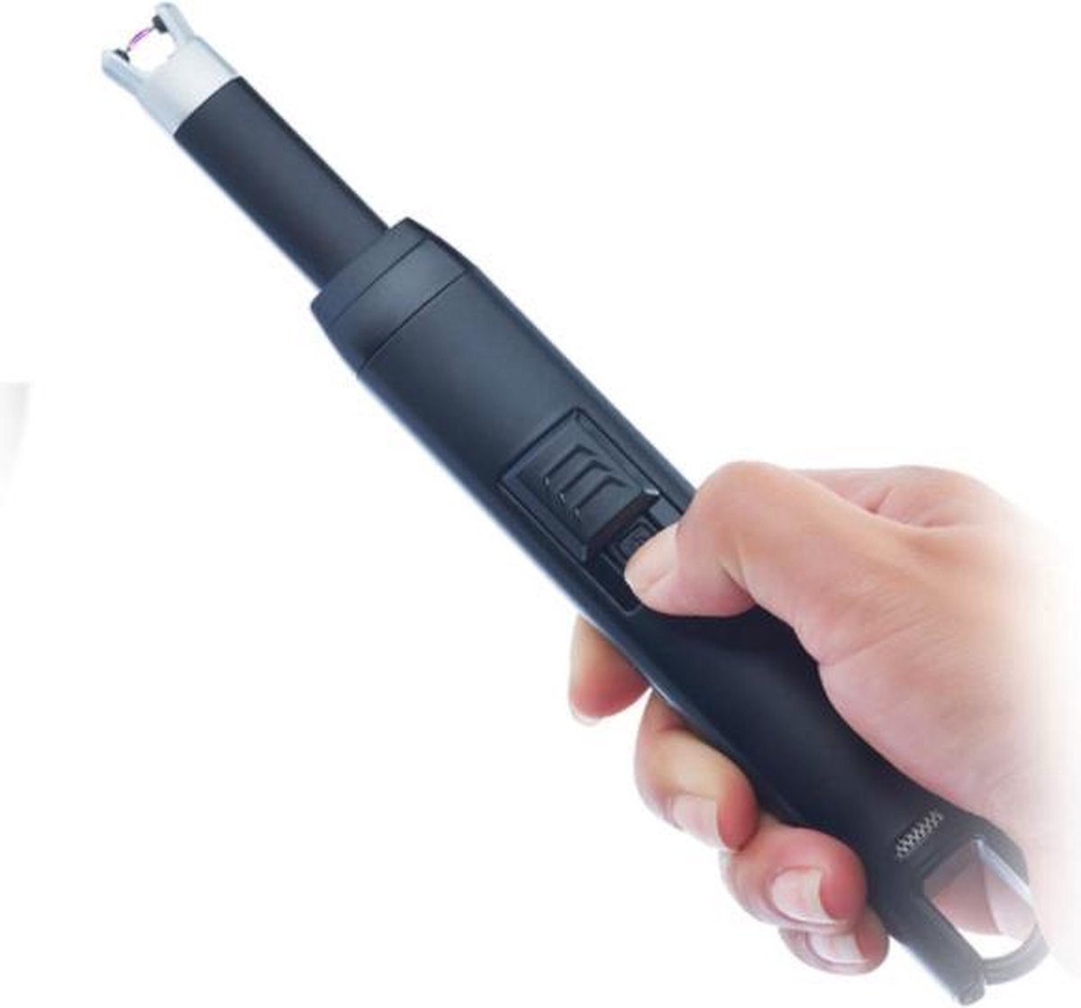 Elektrische Aansteker - Oplaadbaar via USB - Lang - Zwart - Merkloos