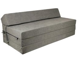 Opvouwbaar matras - 2 persoons - 200x120x10 cm - grijs