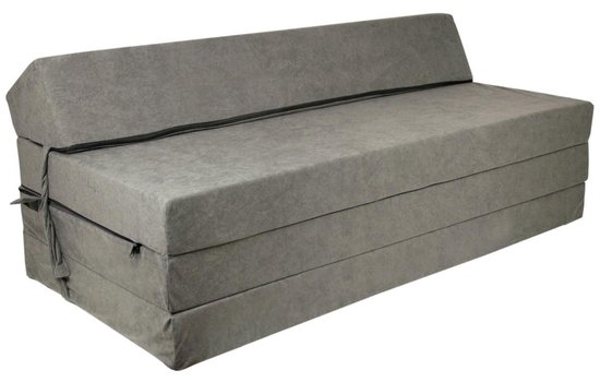 Opvouwbaar matras - 2 persoons - 200x120x10 cm - grijs