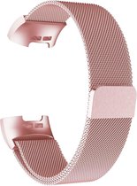Gymston® Milanees bandje - Fitbit Charge 3 - Fitbit Charge 4 - Rose Roze - Medium