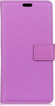 Shop4 - OnePlus 6T Hoesje - Wallet Case Business Paars