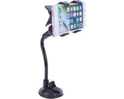 Flexibele Smartphone Houder Met Zuignap - Handsfree Bellen - Universeel - Veilig Rijden - Dashboard - Voorruit - Universele Telefoonhouder Auto - Telefoon Houder Voor Auto