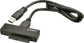 Lindy 42713 tussenstuk voor kabels USB 3.1 A SATA Zwart