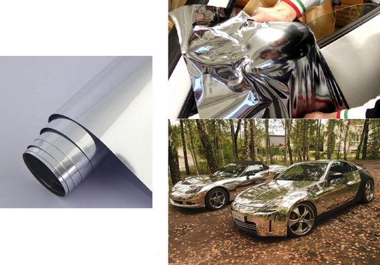 lexicon voorwoord Ziektecijfers ProCar - Chroomfolie Auto - 50 x 150 cm - Zelfklevend - Watervast - Wrap  folie auto -... | bol.com
