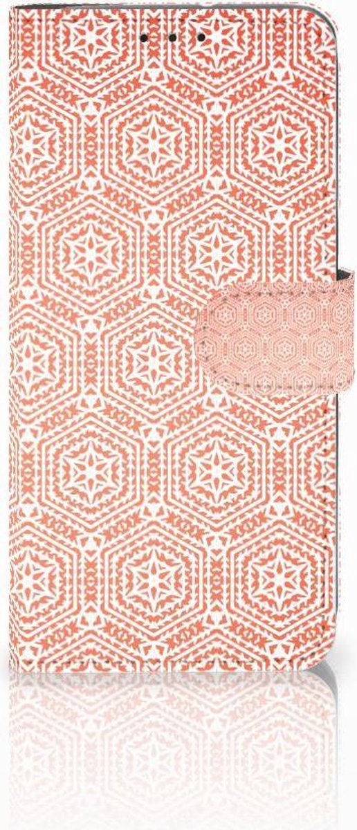 Motorola Moto G7 Power Telefoon Hoesje Pattern Orange