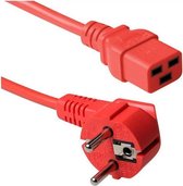 Câble d'alimentation ACT avec prise C19 / rouge - 1,2 mètre