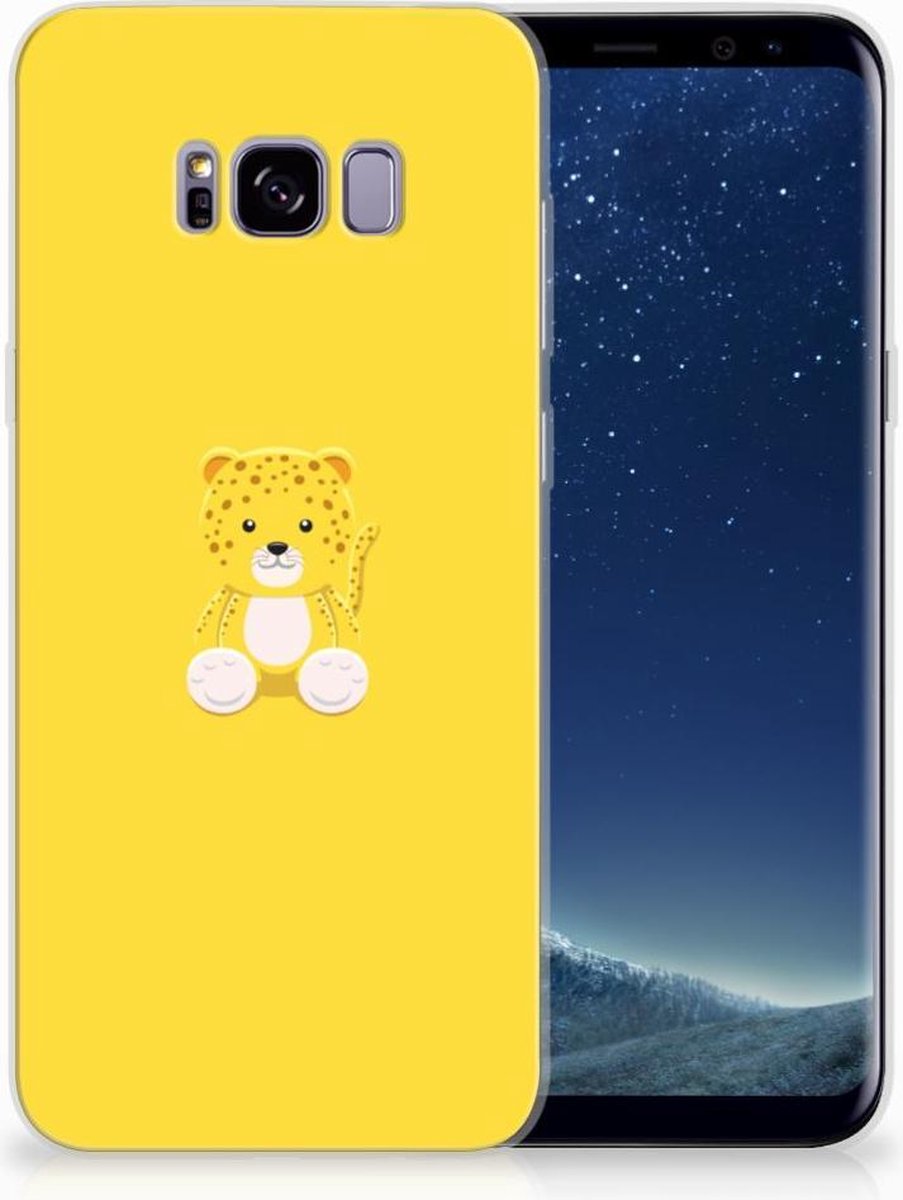 Samsung Galaxy S8 Plus Telefoonhoesje met Naam Baby Leopard