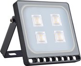 Profile LED Schijnwerper - Voor buiten - IP67 - 20W - Warm wit licht - Zwart