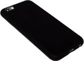 Zwart siliconen hoesje Geschikt voor iPhone 6(S) Plus