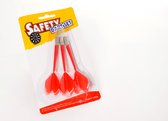 Sparepunten Safety dartbord rood 3 stuks op blister