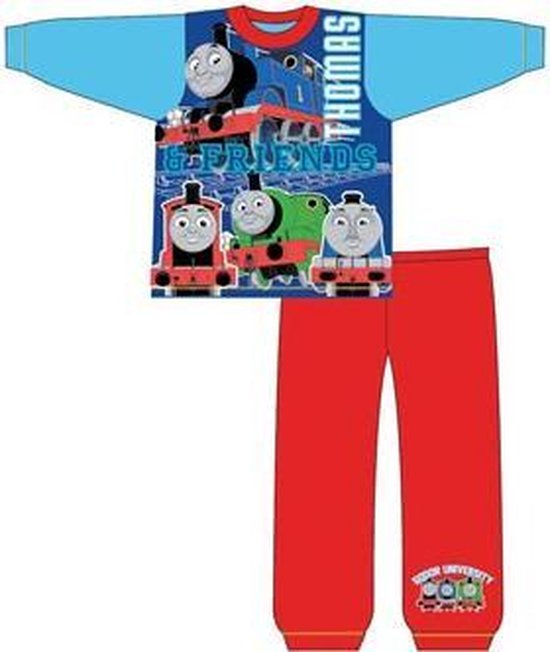 Thomas de Trein pyjama - maat 86/92 - Thomas de Stoomlocomotief pyama - rood/blauw