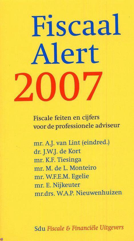 Cover van het boek 'Fiscaal Alert 2007' van Mr. B. Jansen
