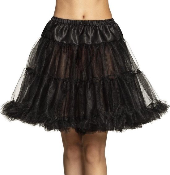 Petticoat rok - zwart - voor dames - 45 cm | bol.com