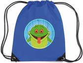 Sac à dos / sac de sport Frogs avec cordon de serrage - bleu - 11 litres - pour enfants