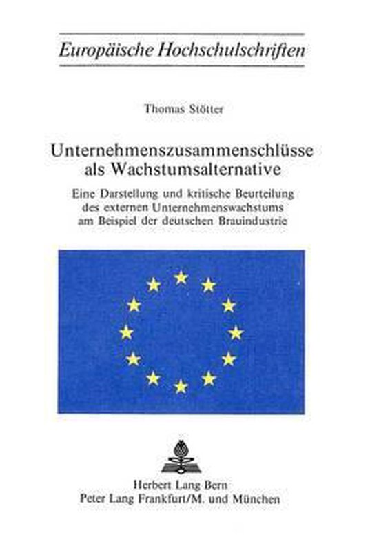 Unternehmenszusammenschluesse ALS Wachstumsalternative - cover