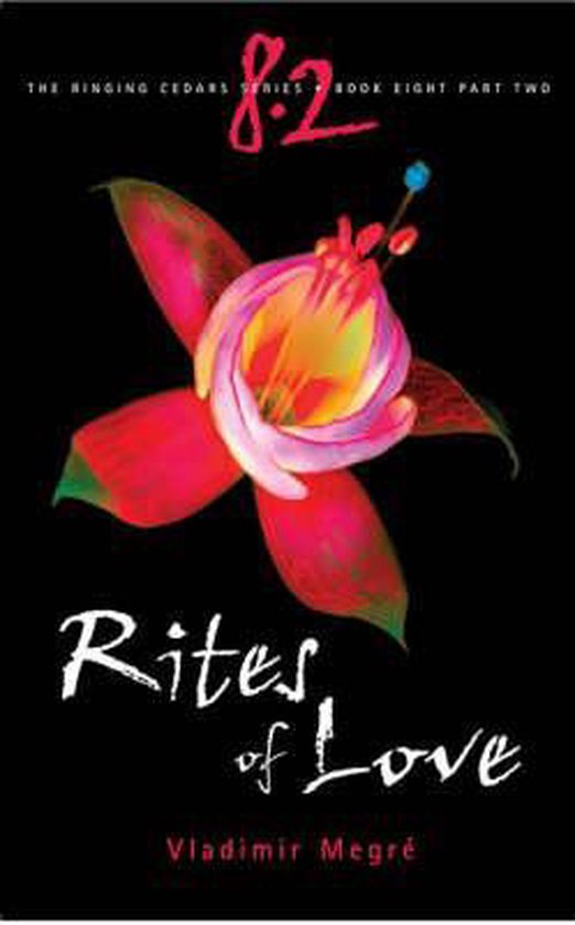 Boek 'Rites of Love' met op de cover een rode en roze bloem met gele accenten.