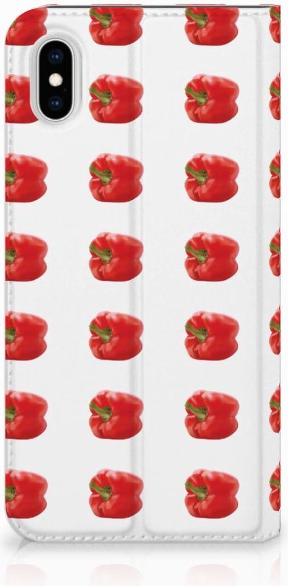 Apple iPhone Xs Max Flip Style Cover Paprika Red