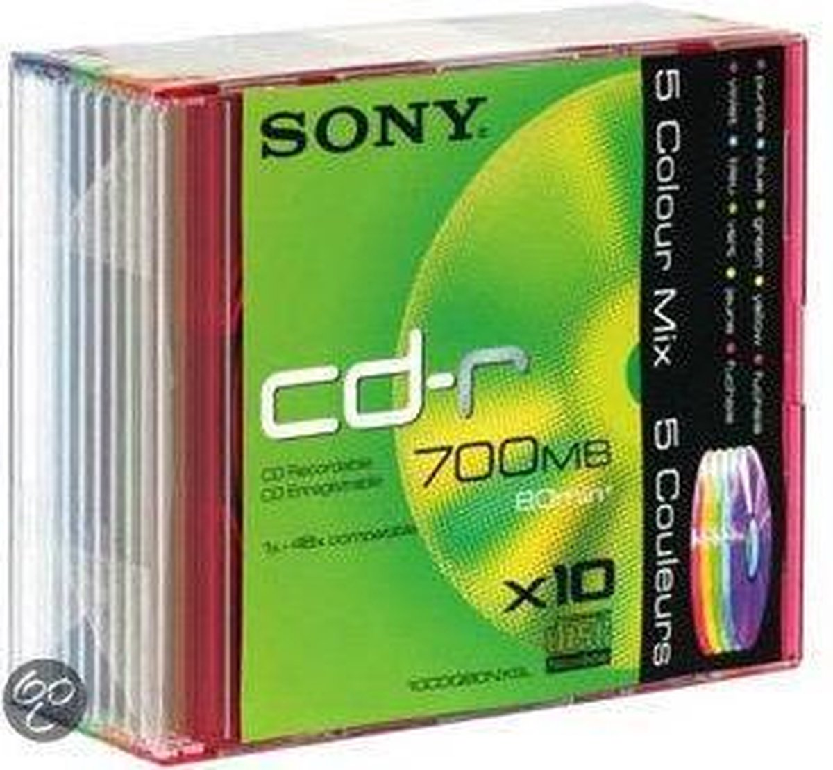 Cdq 80xs - CD-r x 10 - 700mb - supporti di memorizzazione (4901780916719)