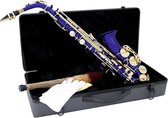 DIMAVERY Alto Saxofoon - blauw - SP-30 Eb - Inclusief koffer en accessoires