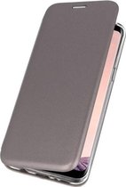 Slim Folio Case - Book Case Telefoonhoesje - Folio Flip Hoesje - Geschikt voor Samsung Galaxy S8 Plus - Grijs