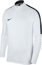 Nike Academy 18 Ziptop Kinderen - Wit / Zwart | Maat: 164