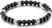 Memphis kralen armband Onyx Tibetaanse kraal